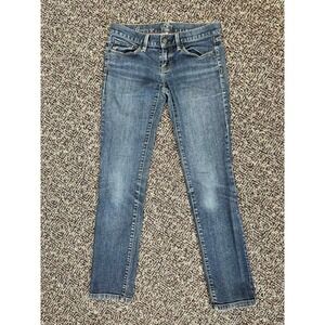 LOFT Modern Slim Denim Jeans‎ Dark Wash Everyday Casual Women's Size 0